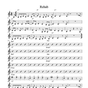 Organic : Rehab (arrangement) Sheet Music