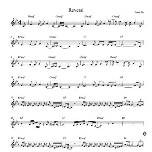 Organic : Reversi Sheet Music